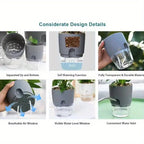 HydroNest™ 5-Piece Self-Watering Planter Set