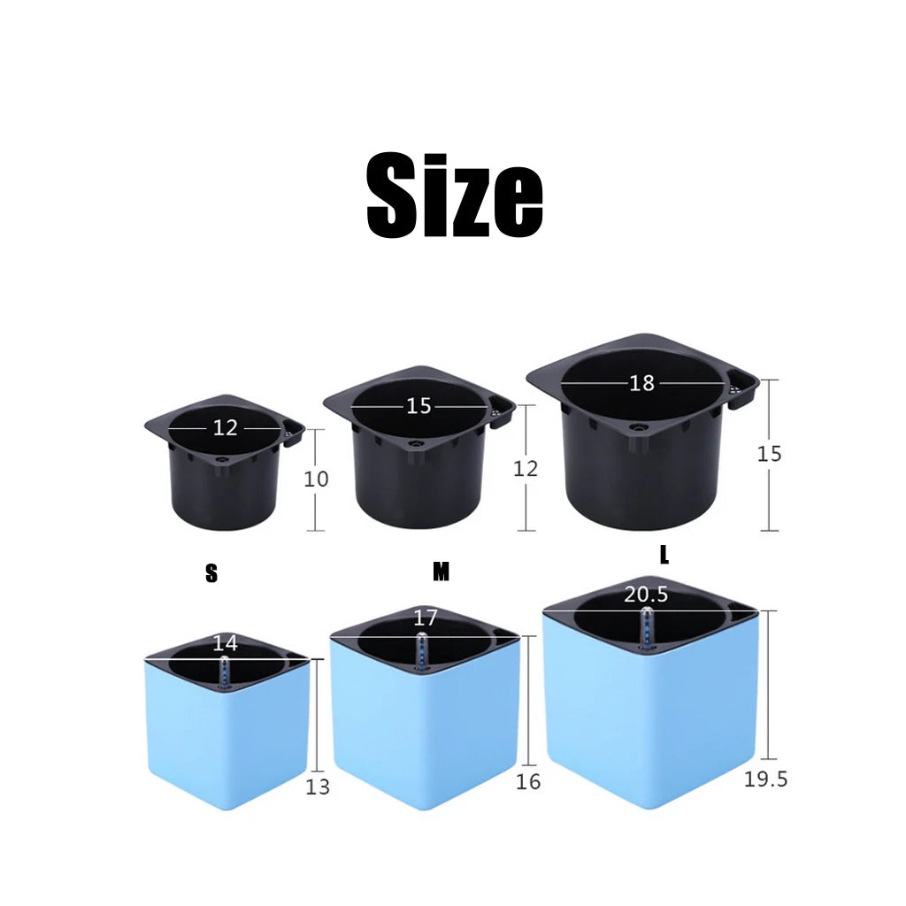 AquaHaus Pure™ – Modern White Self-Watering Planter