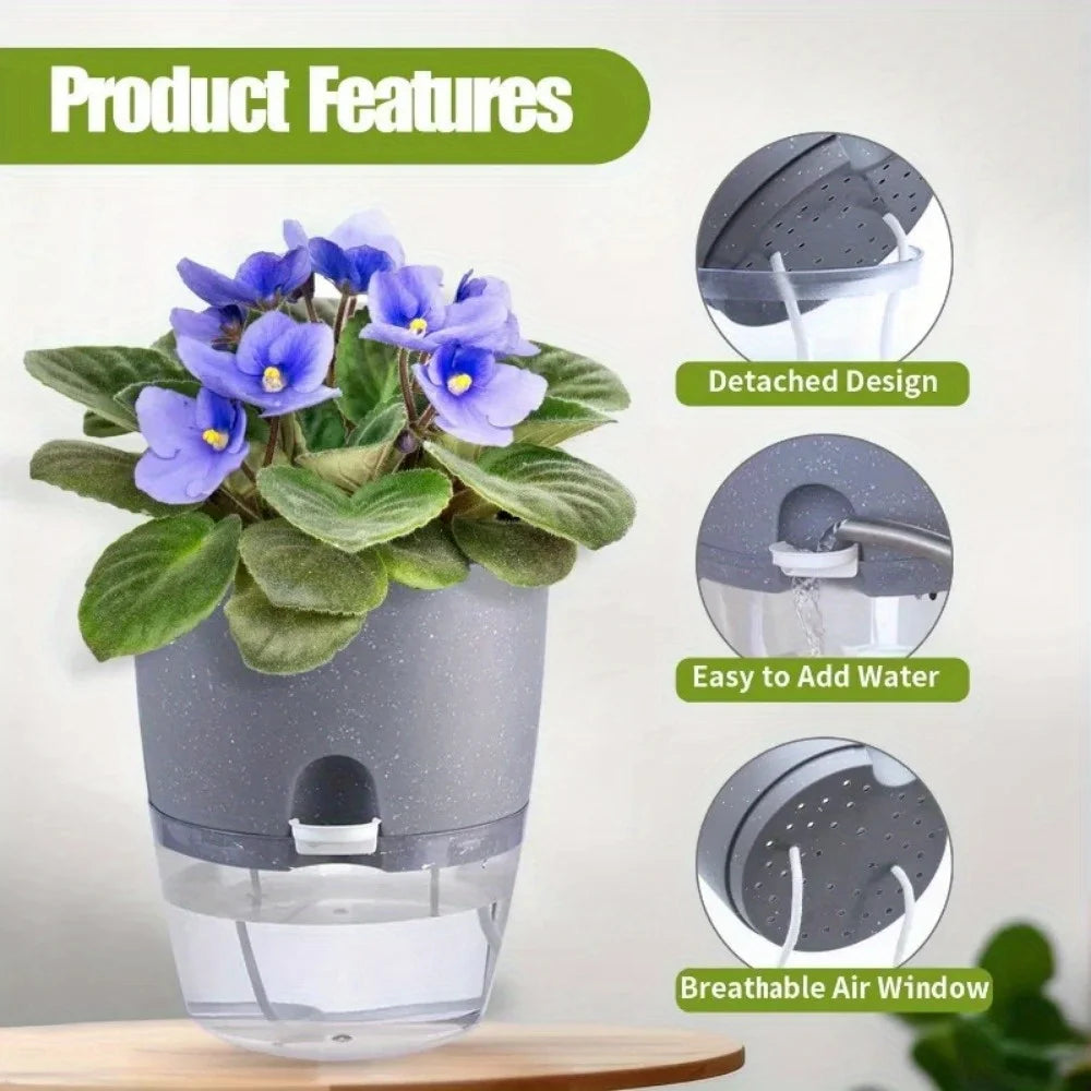 HydroNest™ 5-Piece Self-Watering Planter Set