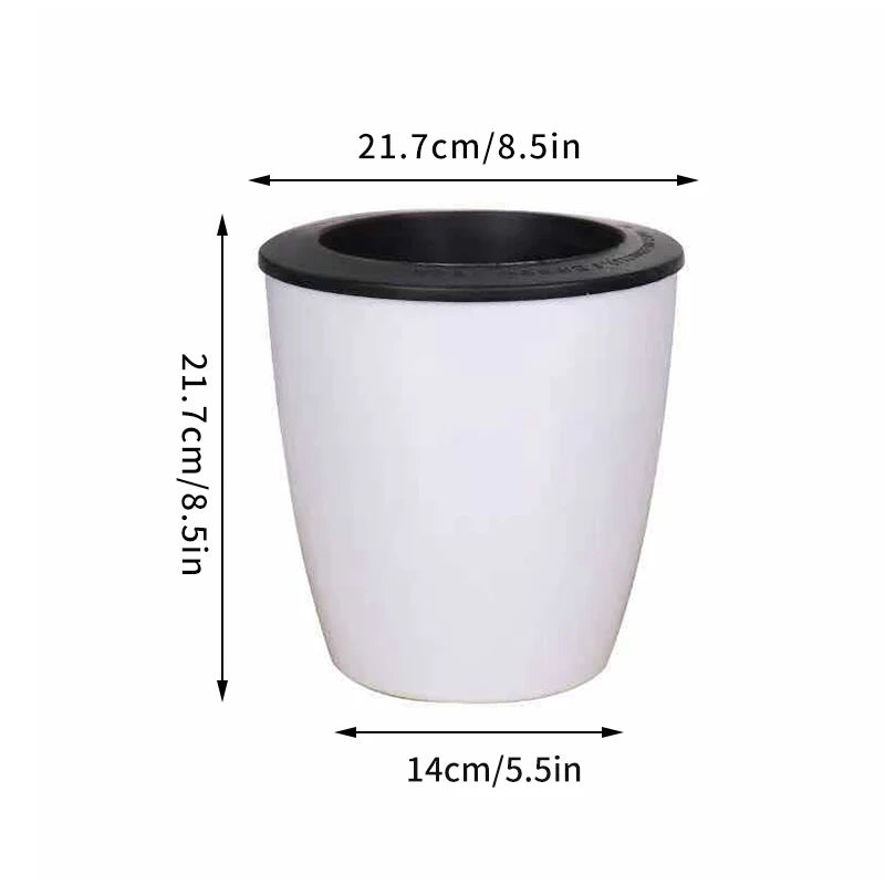 AquaHaus Mini™ Self-Watering Planter (White)