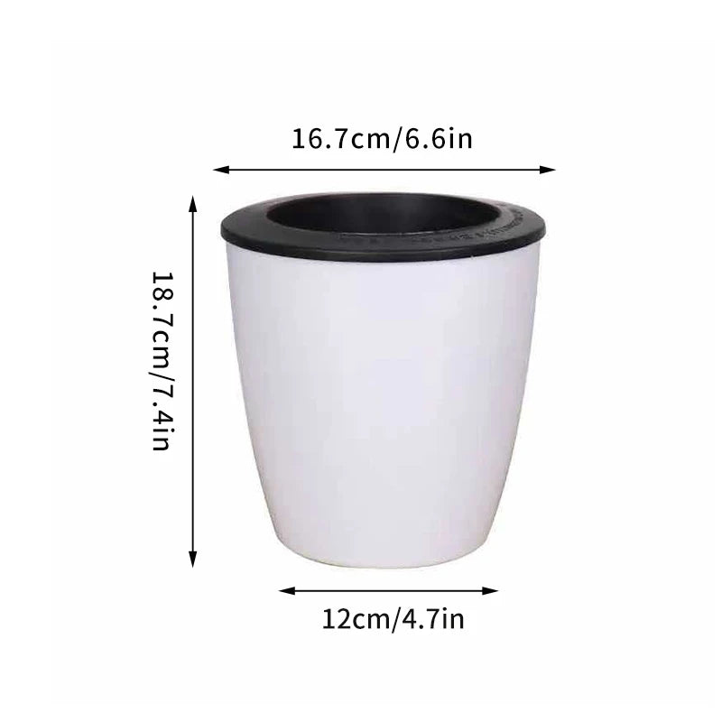 AquaHaus Mini™ Self-Watering Planter (White)